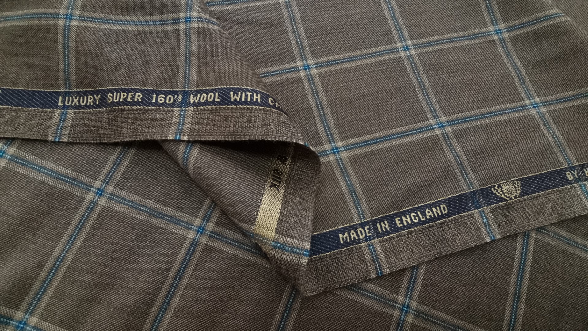 Stofa englezeasca lana Super 160's cu matase si casmir - Holland Sherry - imagine 7