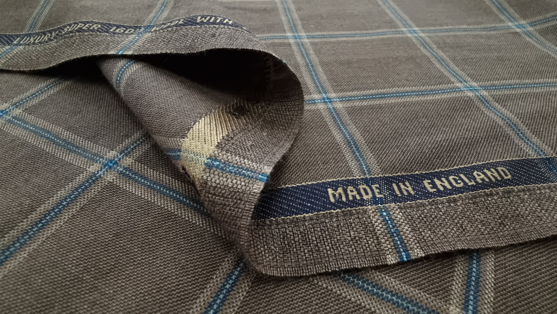 Stofa englezeasca lana Super 160's cu matase si casmir - Holland Sherry - imagine 9