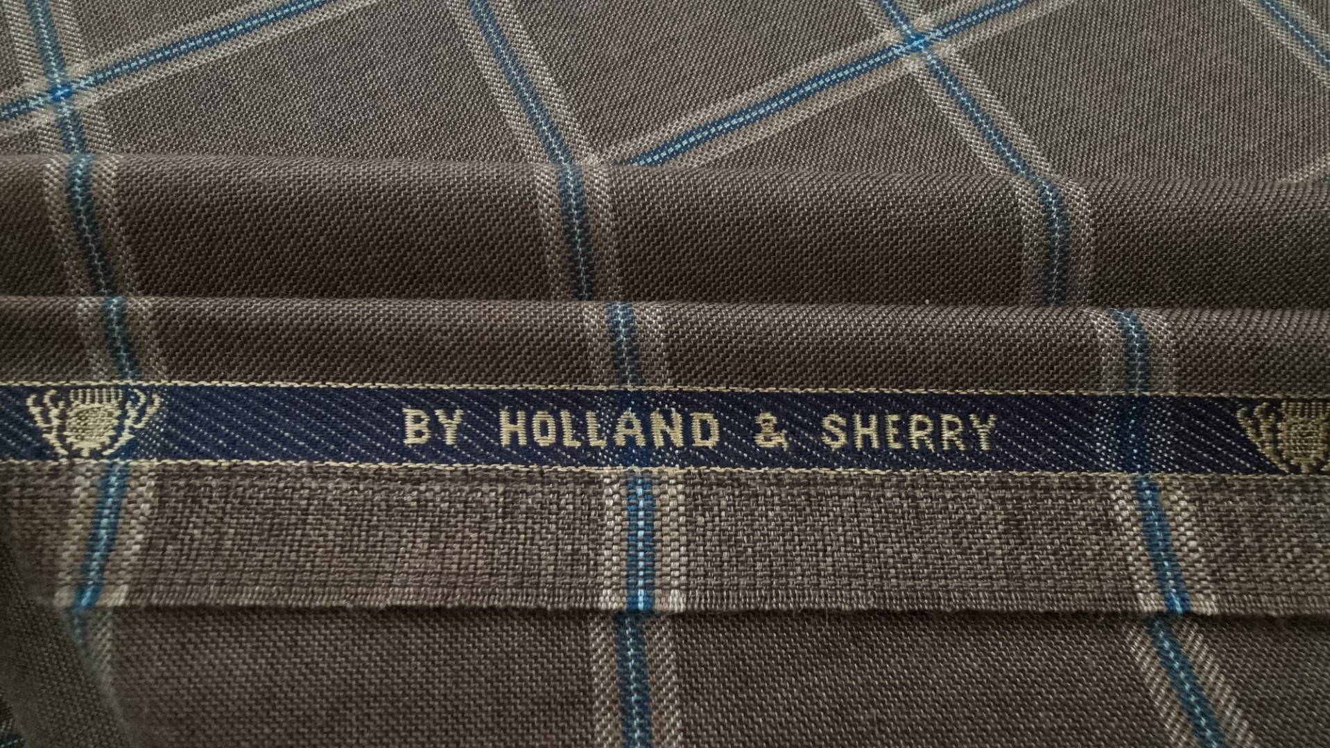 Stofa englezeasca lana Super 160's cu matase si casmir - Holland Sherry - imagine 2