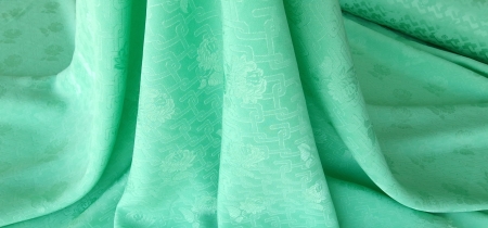 Soft silk jacquard Aqua Green GUC11138