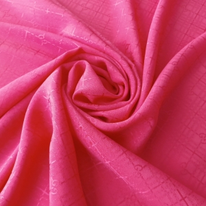 Soft silk monogram jacquard Hot Pink GUC11132