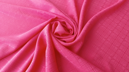 Soft silk monogram jacquard Hot Pink GUC11132