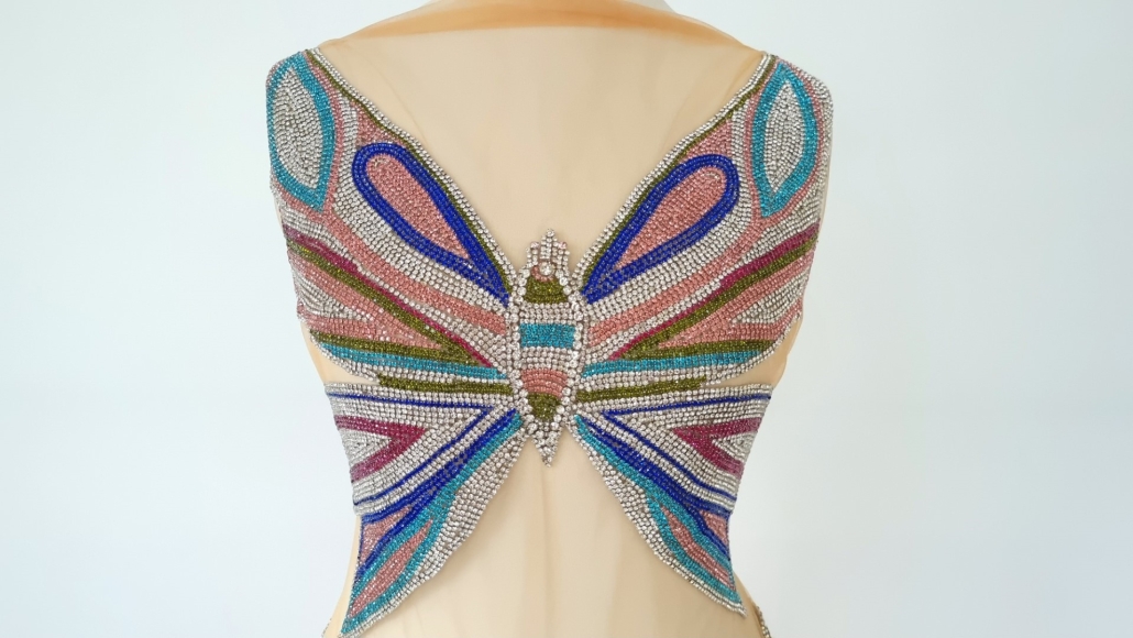 Set panouri accesorizate manual Rainbow Butterfly - Evelin Textile