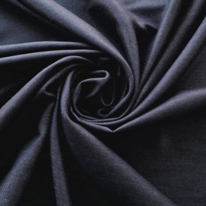 Stofita elastica bleumarin inchis din lana si casmir