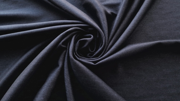 Stofita elastica bleumarin inchis din lana si casmir