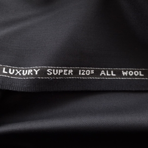 Stofa englezeasca din lana Super 120's neagra