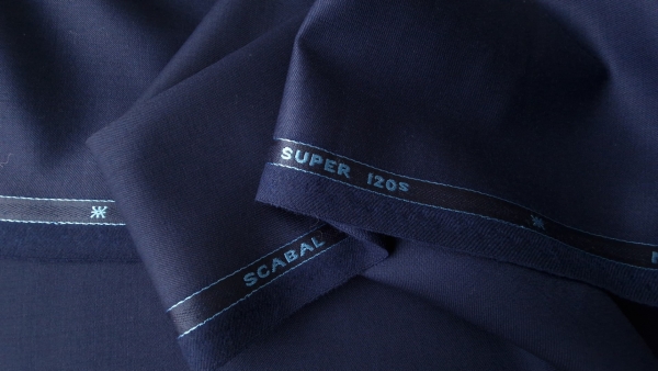 Stofa englezeasca bleumarin SCABAL din lana Super 120's SCB07
