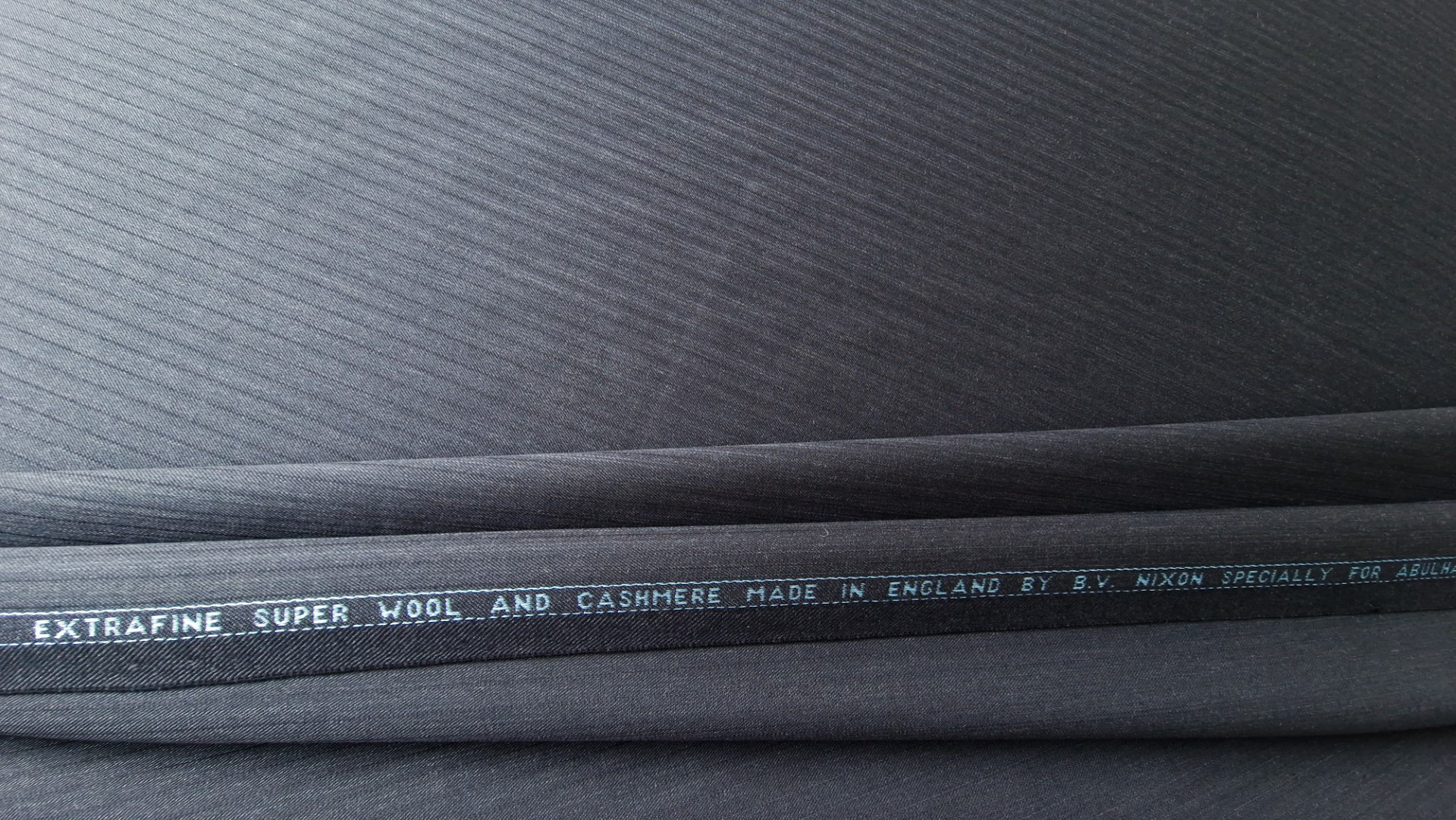 Stofa extrafina din lana si casmir B.V Nixon for Abulhasan - imagine 5