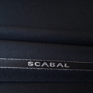 Stofa SCABAL S120's din lana neagra SCB08