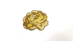 Aplicatie decorativa realizata manual Yellow Rose DG22