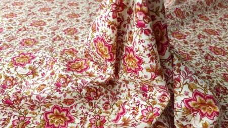 Branded floral stretch cotton poplin GUC1259