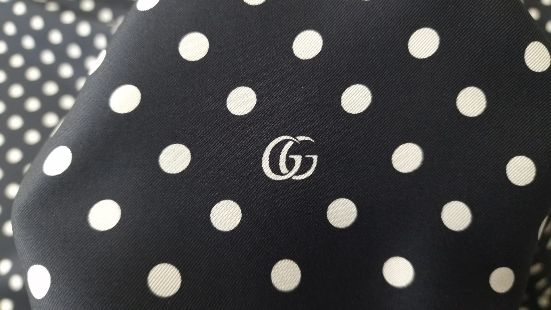 Twill din matase naturala Polka Dots GUC1268 - imagine 3