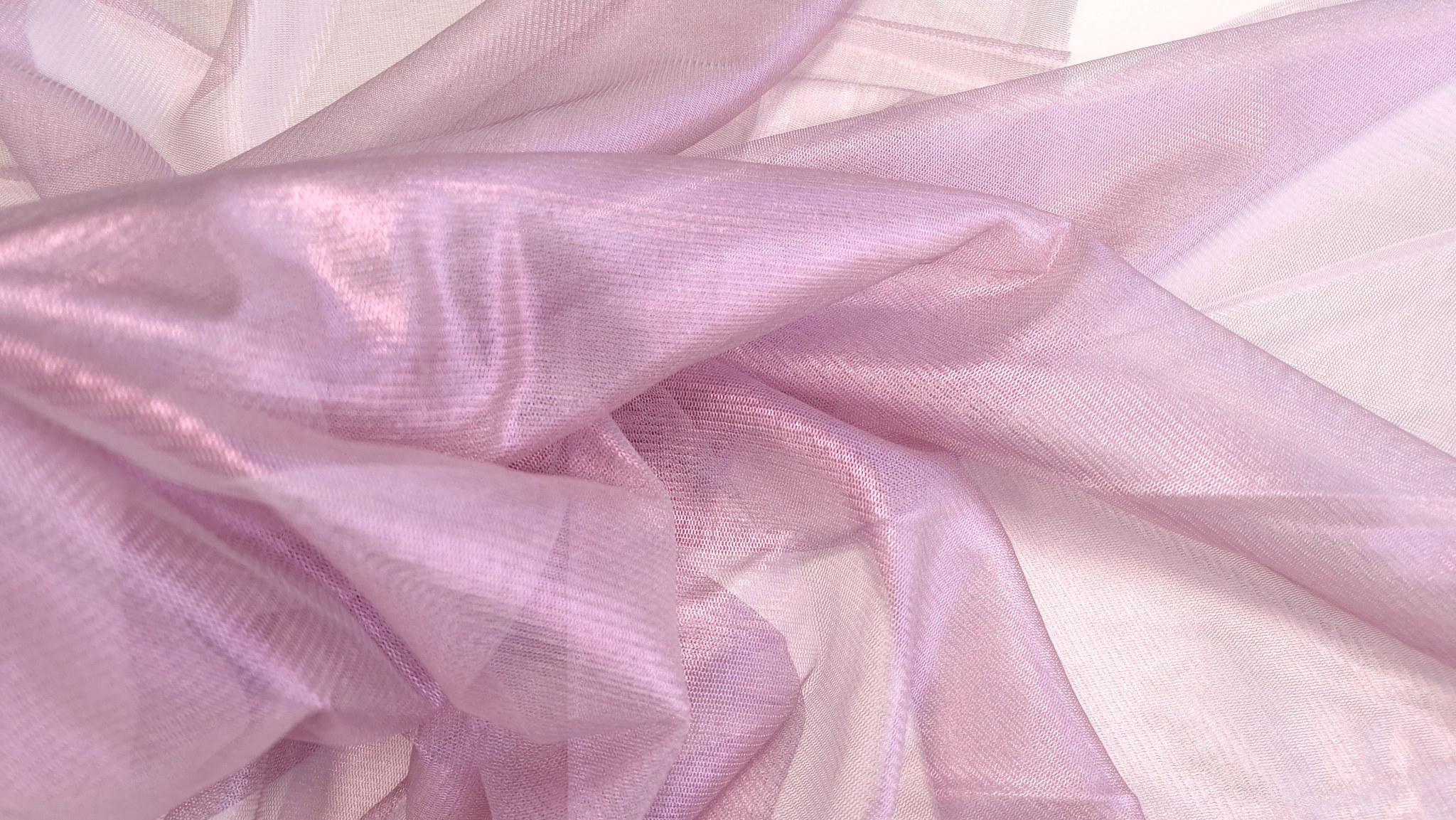 Tulle peliculizat din matase naturala roz pudra - imagine 8