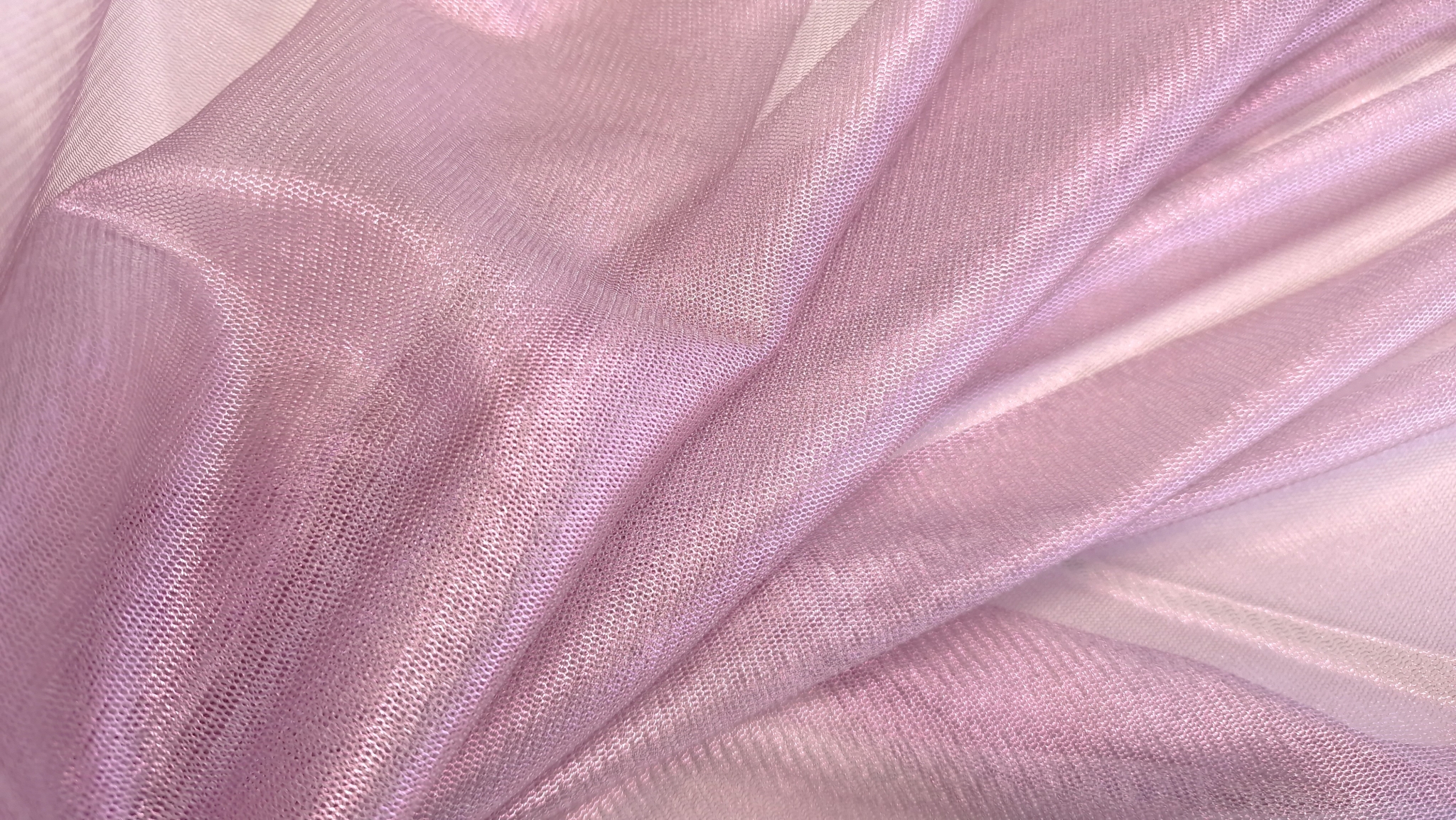 Tulle peliculizat din matase naturala roz pudra - imagine 6