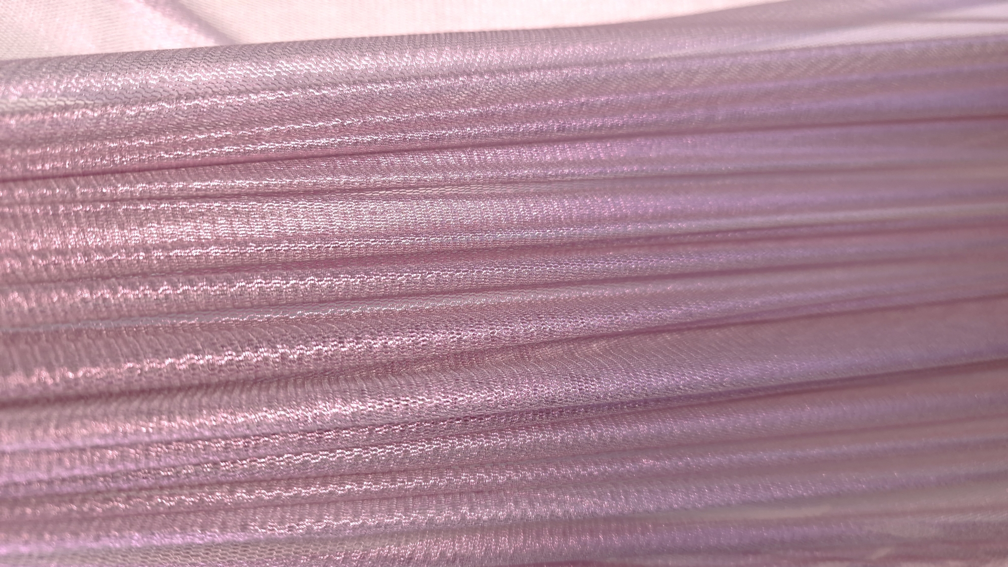 Tulle peliculizat din matase naturala roz pudra - imagine 3