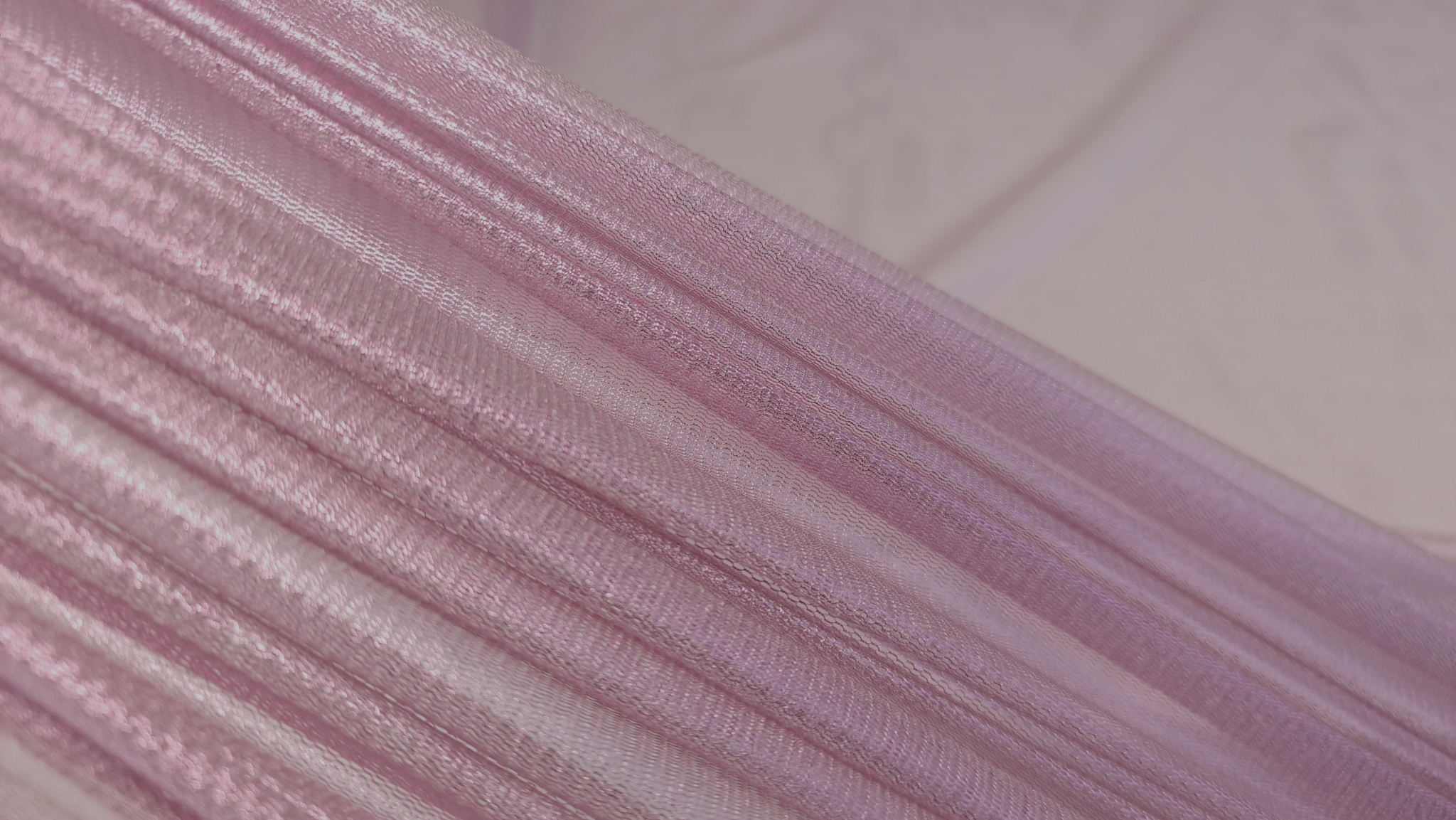 Tulle peliculizat din matase naturala roz lila - imagine 4