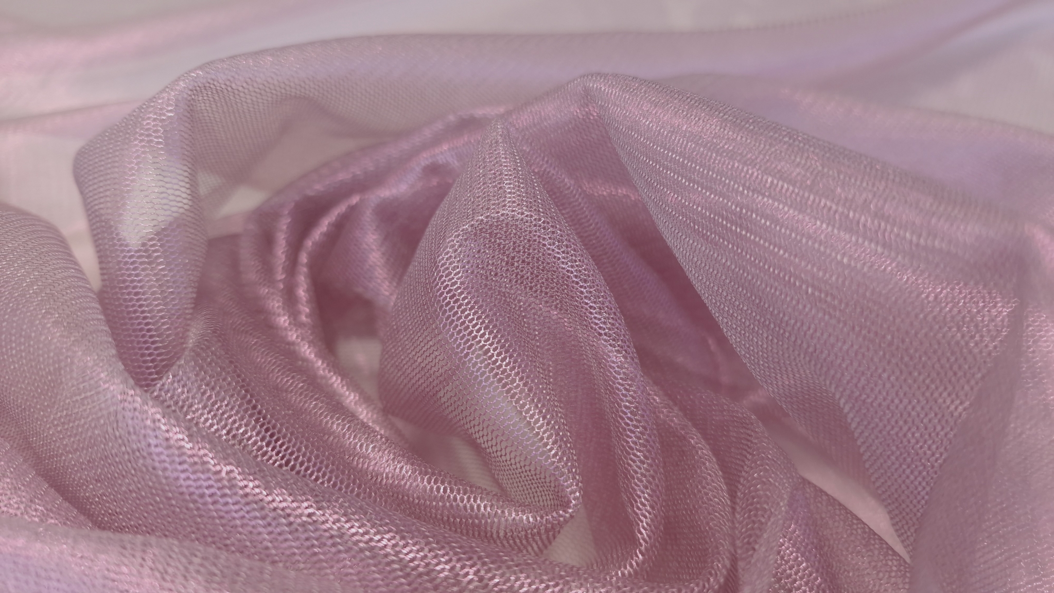 Tulle peliculizat din matase naturala roz lila - imagine 5