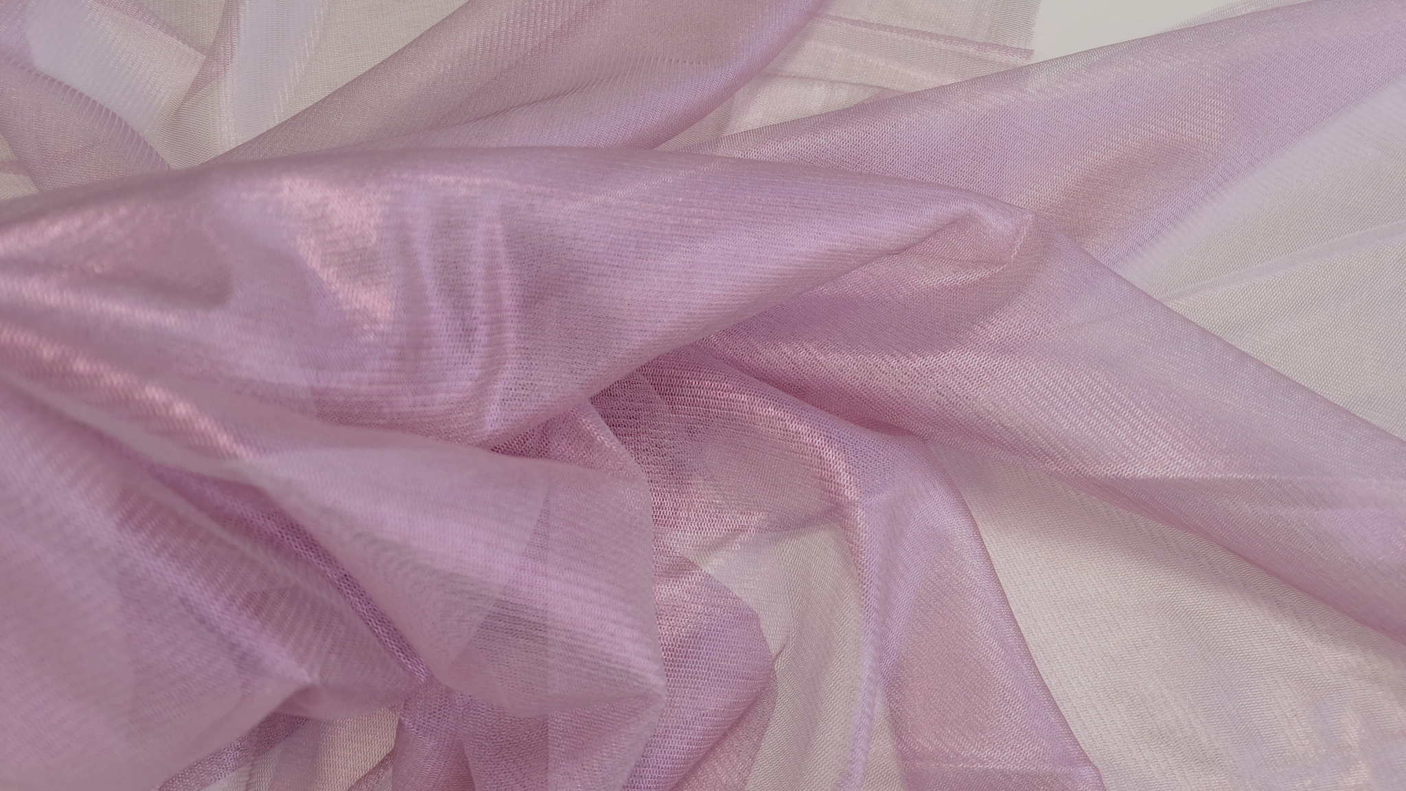 Tulle peliculizat din matase naturala roz lila - imagine 6