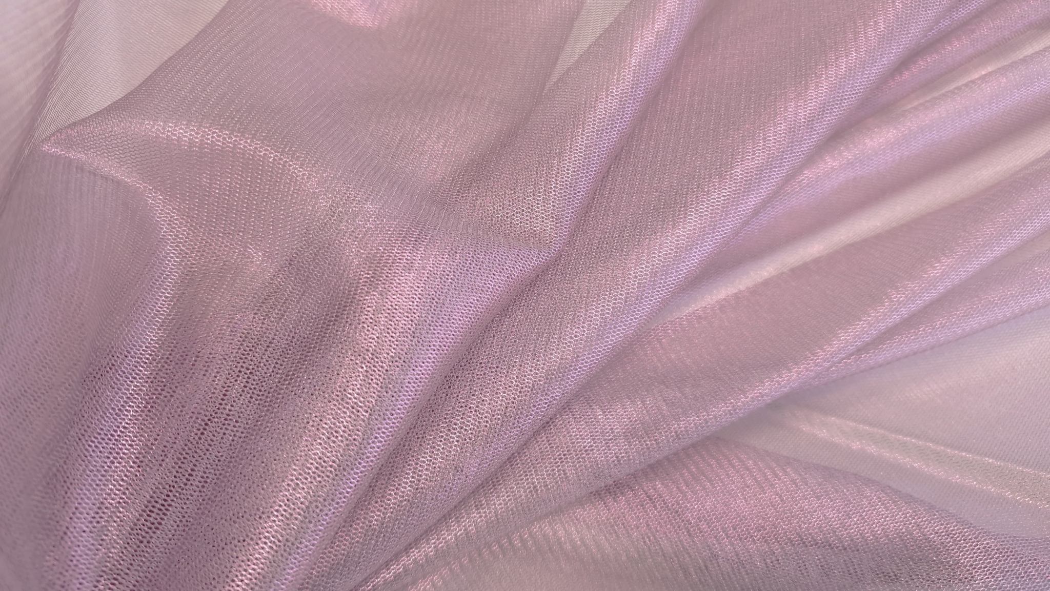Tulle peliculizat din matase naturala roz lila - imagine 2