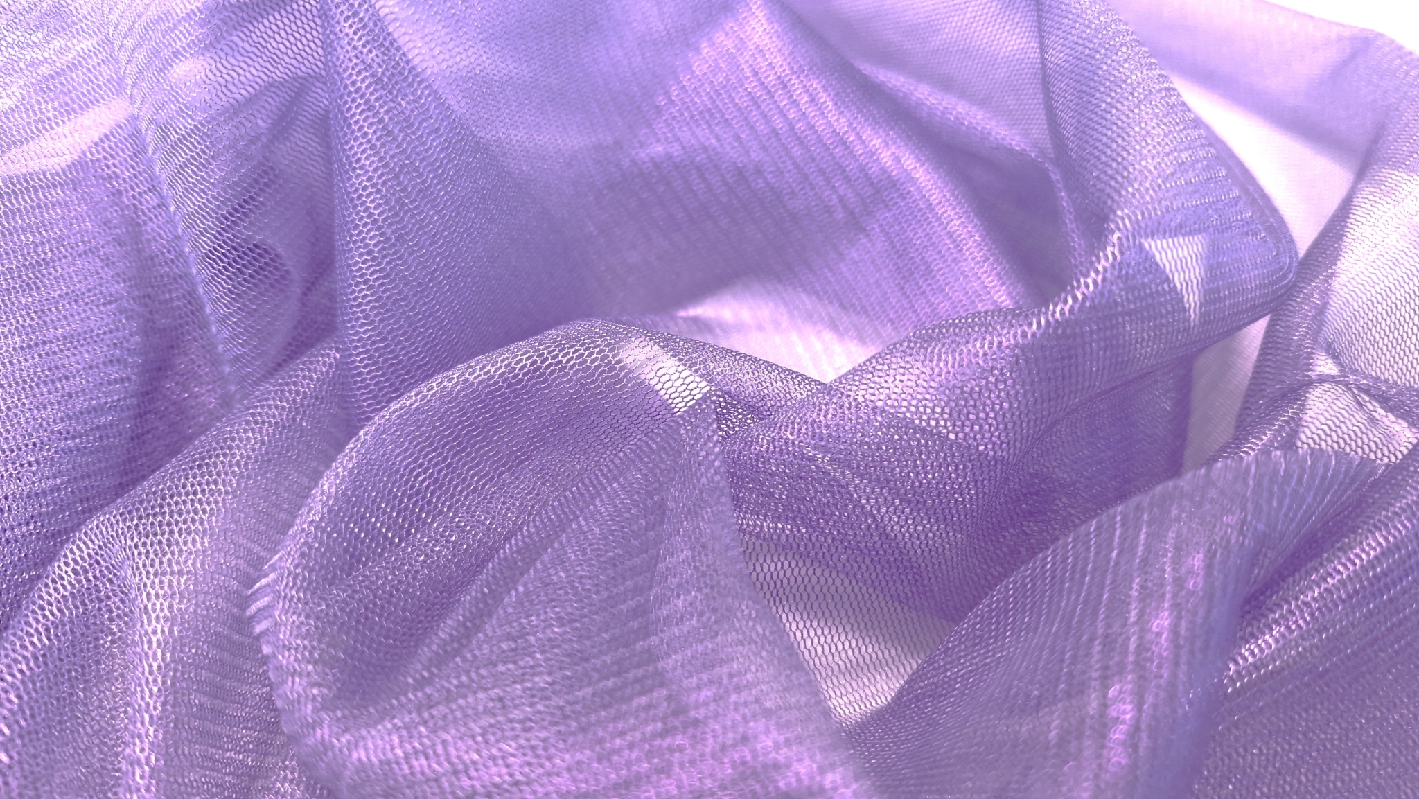 Tulle peliculizat din matase naturala lila - imagine 2