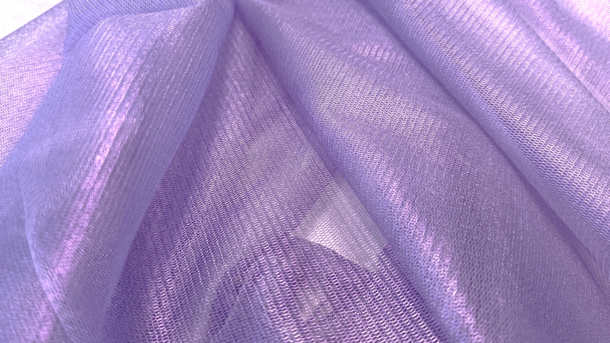 Tulle peliculizat din matase naturala lila - imagine 4
