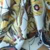 Twill din matase naturala imprimata Colorful Butterflies GUC1303