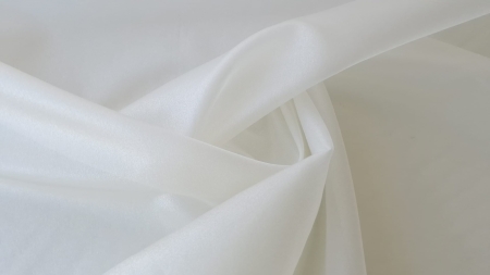 Organza sidefata cu matase naturala ivory - latime 2.10 m