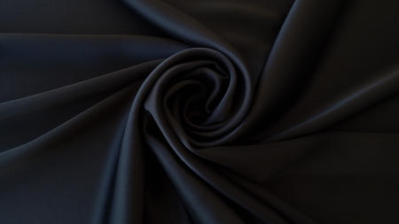 Black stretch viscose cady