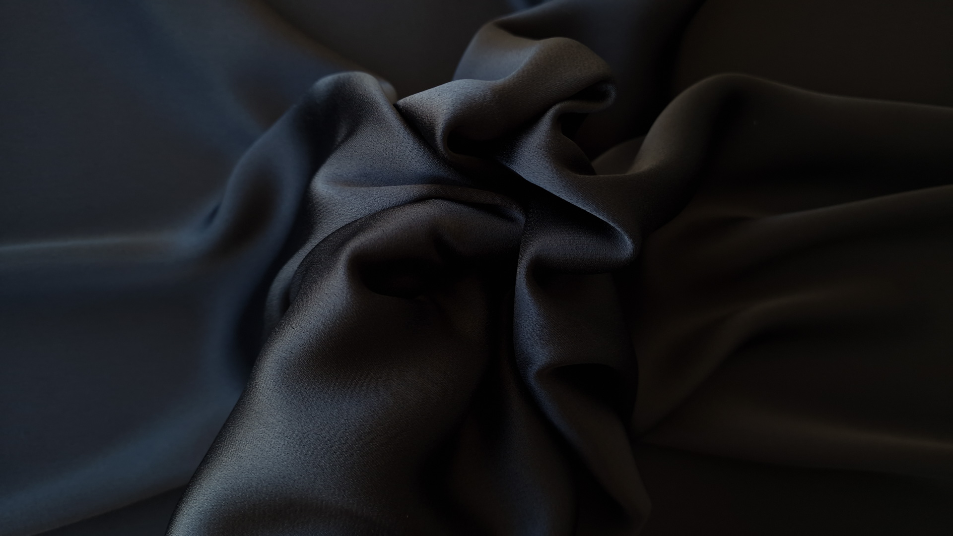 Black stretch viscose cady - imagine 4