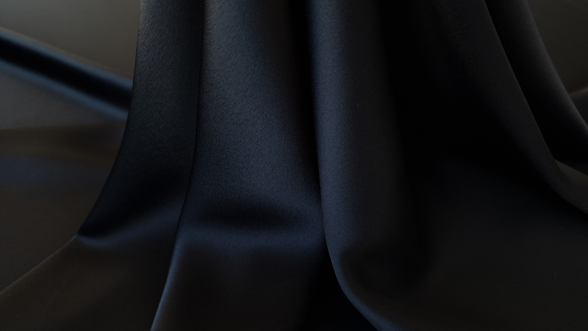 Black stretch viscose cady - imagine 3