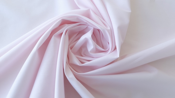 Poplin elastic din bumbac roz pal pentru camasi