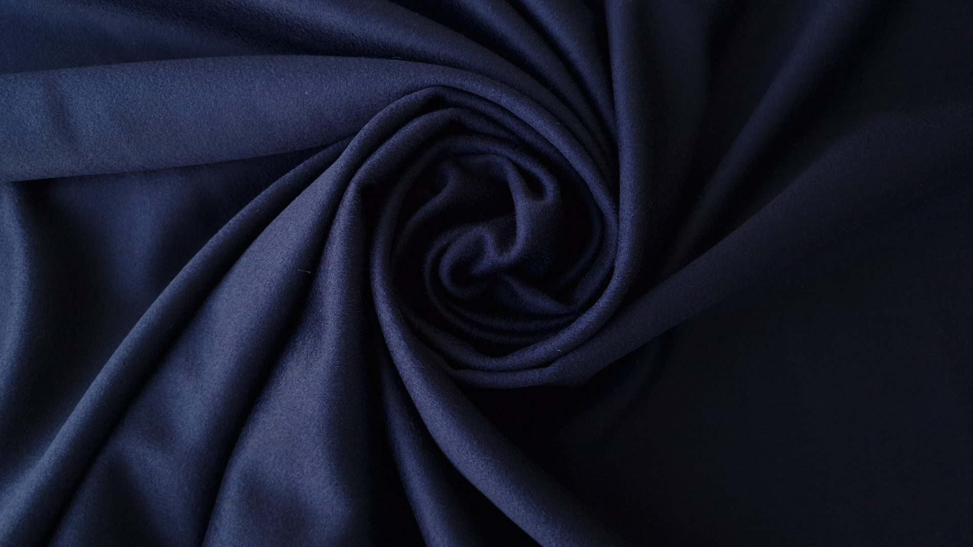 Stofa bleumarin din lana si casmir grosime medie VAL1340 - imagine 4