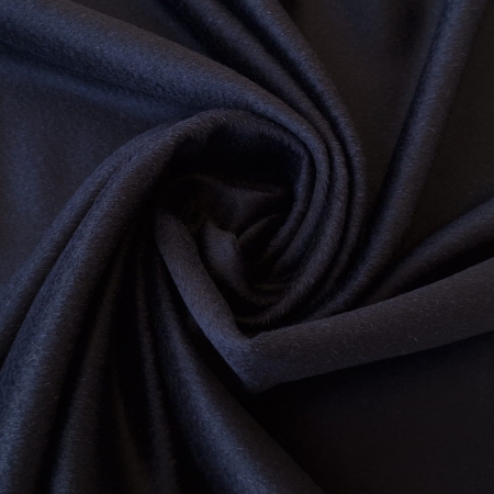 Stofa medie neagra din casmir pentru palton