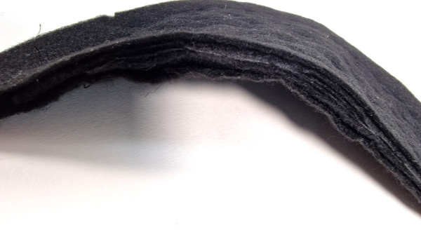 Pernite negre imbracate pentru umeri grosime 1 cm