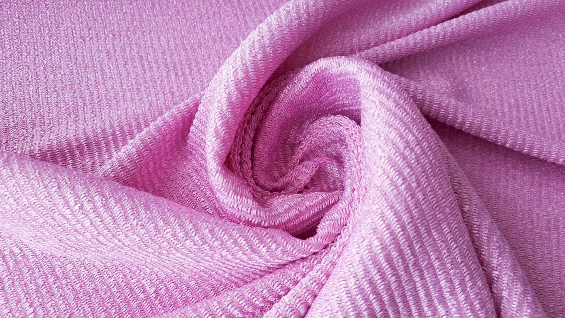 Tesatura naturala din bumbac si rafie roz lila - imagine 3