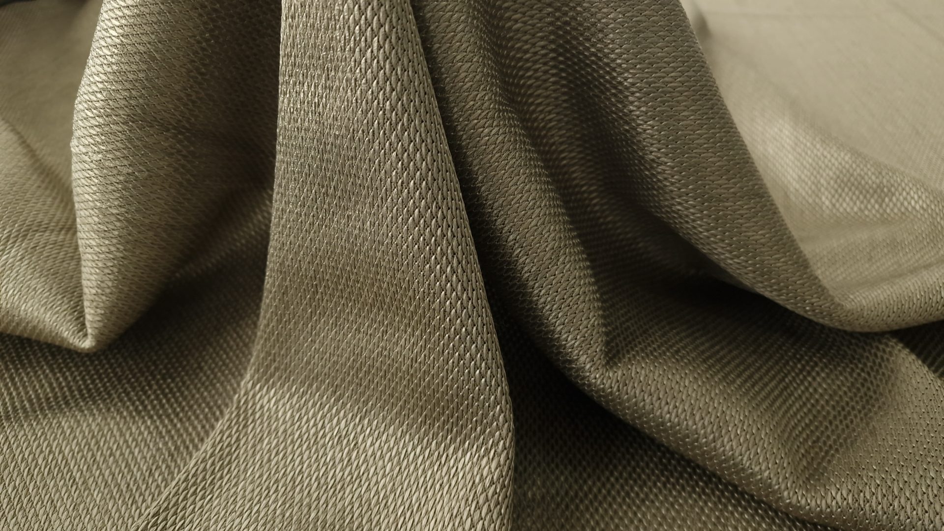 Tesatura naturala din rafie si bumbac kaki - imagine 3