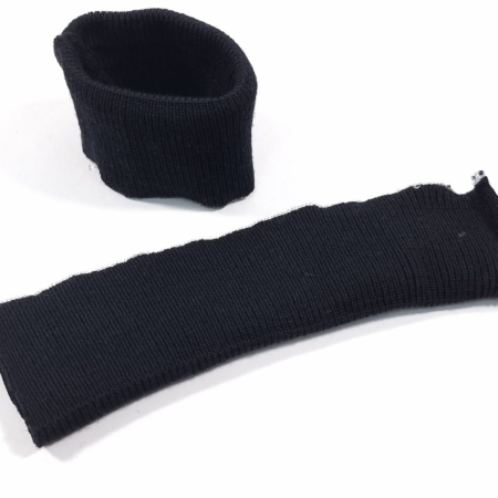 Banda elastica neagra din jerse cu lana si bumbac MCL023R