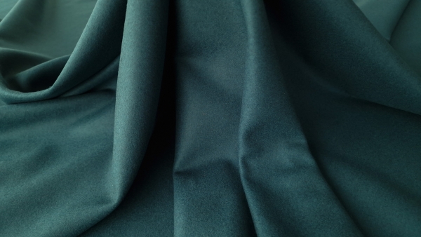 Stofa medie din lana virgina si casmir Greenish Blue BOSS1511