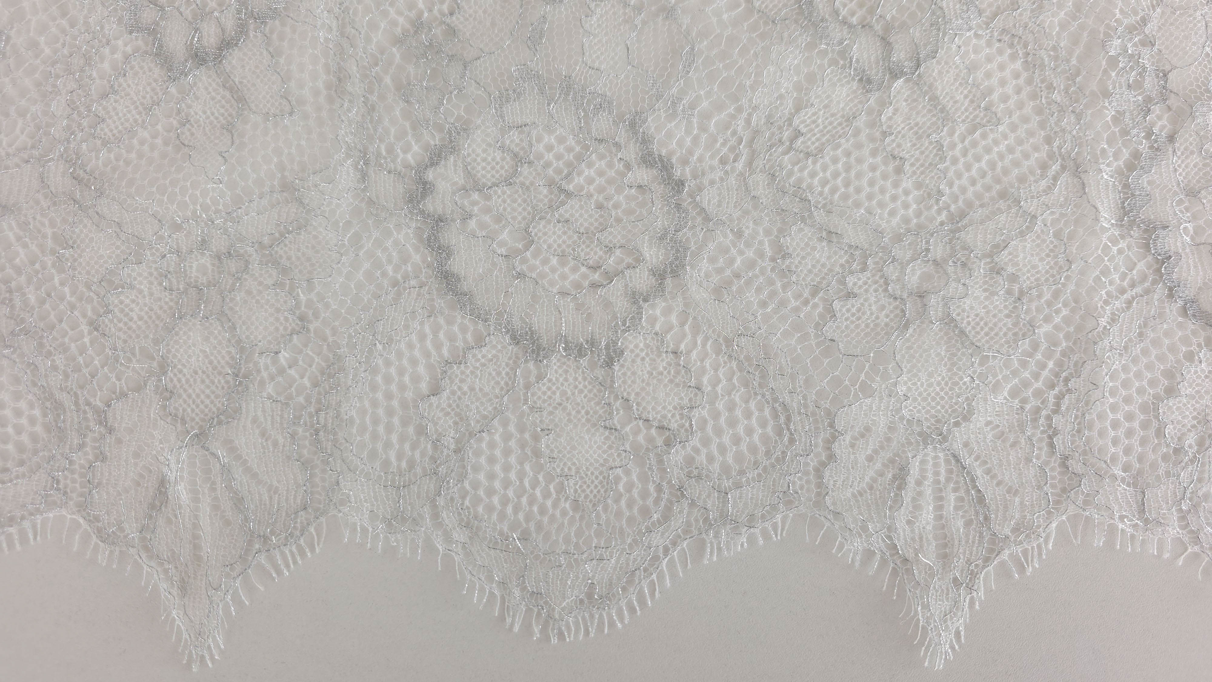 dantela frantuzeasca solstiss model floral argintiu 80125 6