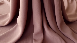 Crepe de Chine cu elastan nude rose