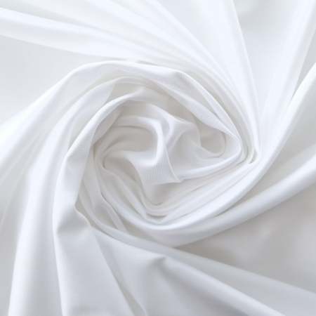 Poplin subtire alb-ivoire pentru camasi