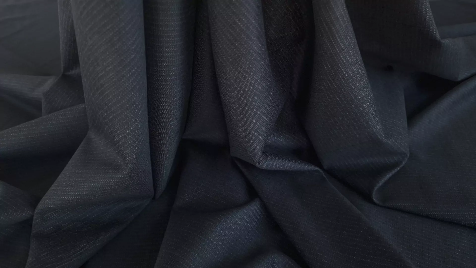 Stofa subtire din lana dark grey - imagine 3