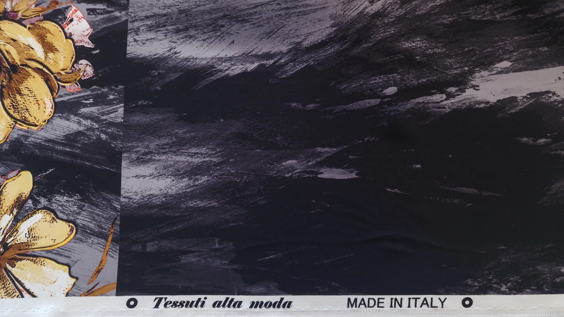 Matase naturala satinata dark picasso - imagine 6