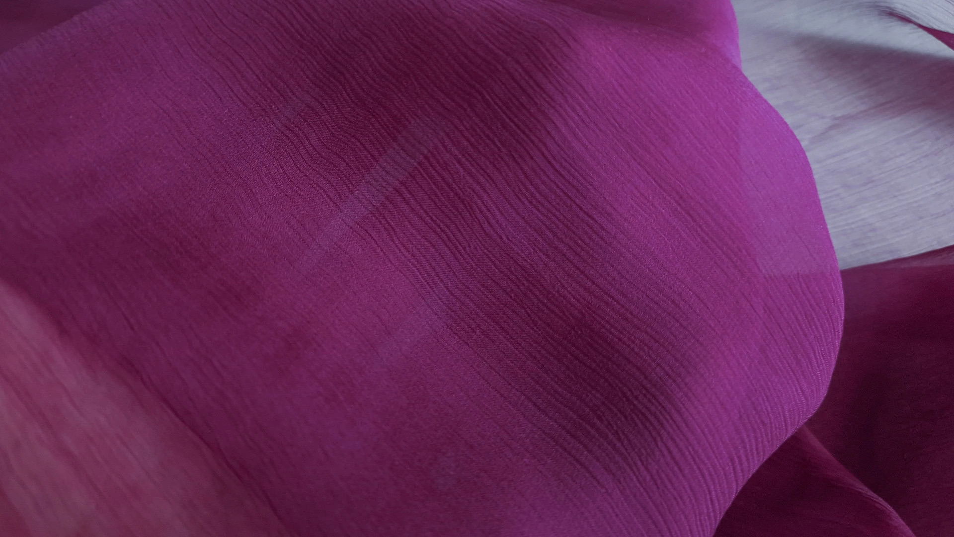 Voal creponat ploom Muselina din matase naturala - imagine 5