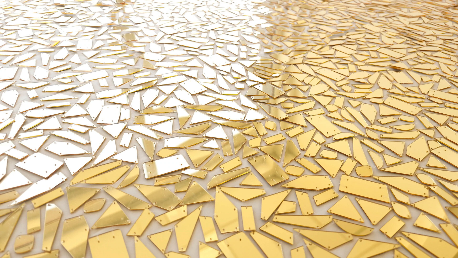 Broderie couture accesorizata cu oglinzi gold - imagine 4