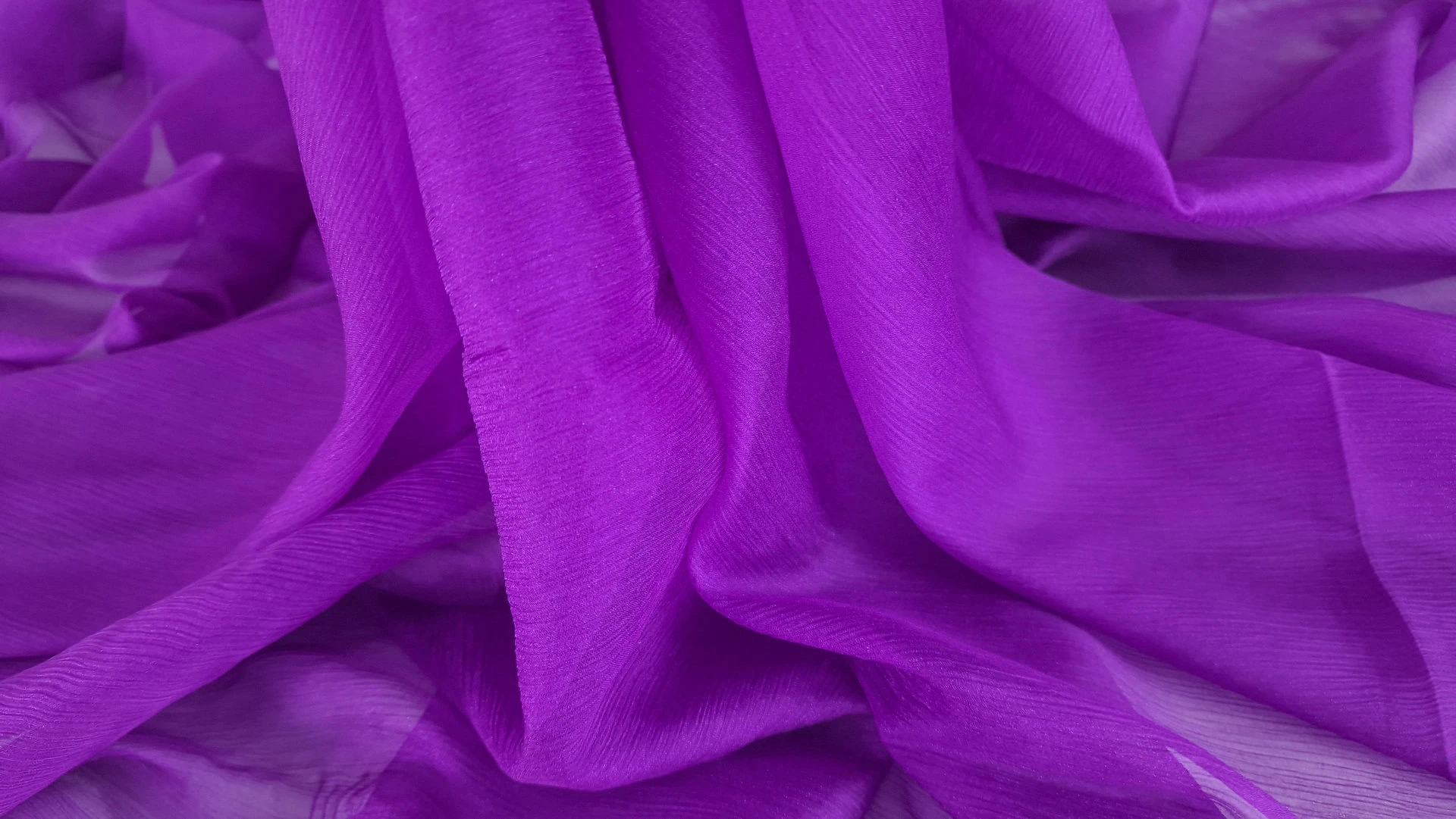 Voal creponat peliculizat ultraviolet Muselina din matase naturala - imagine 3