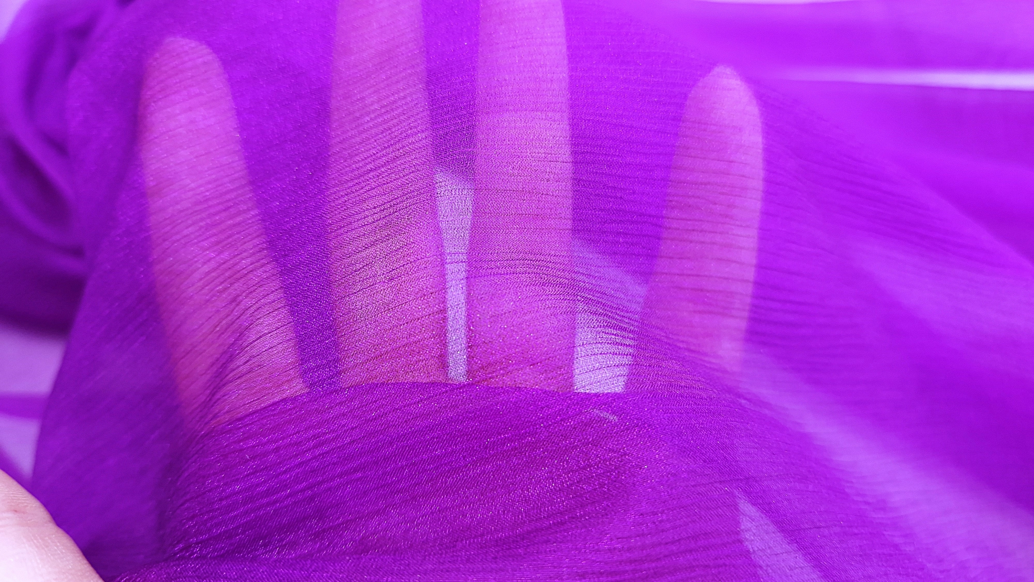 Voal creponat peliculizat ultraviolet Muselina din matase naturala - imagine 8