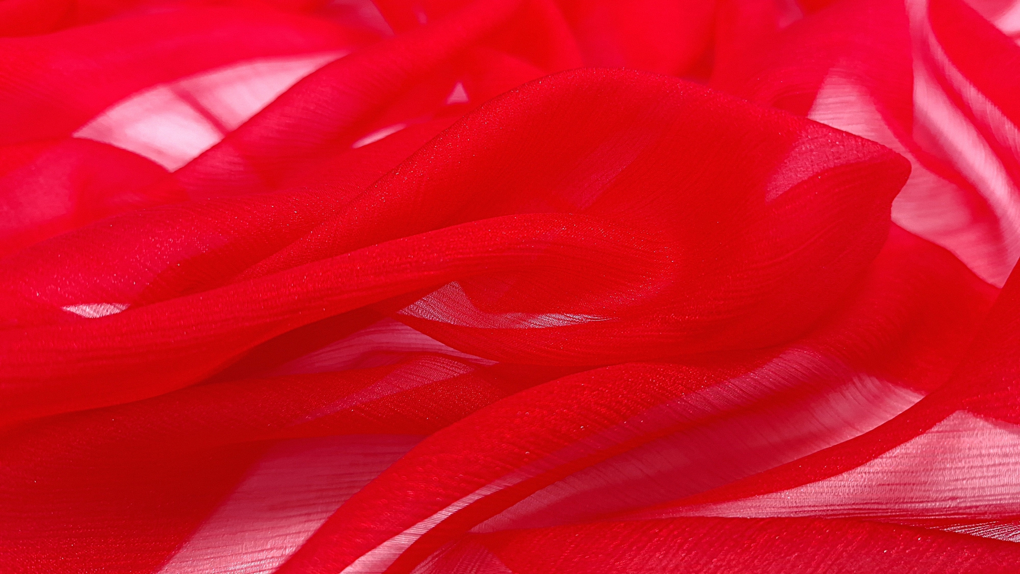 Voal creponat peliculizat bern red Muselina din matase naturala - imagine 9