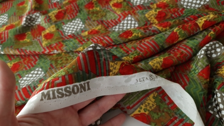 Missoni satin din matase naturala