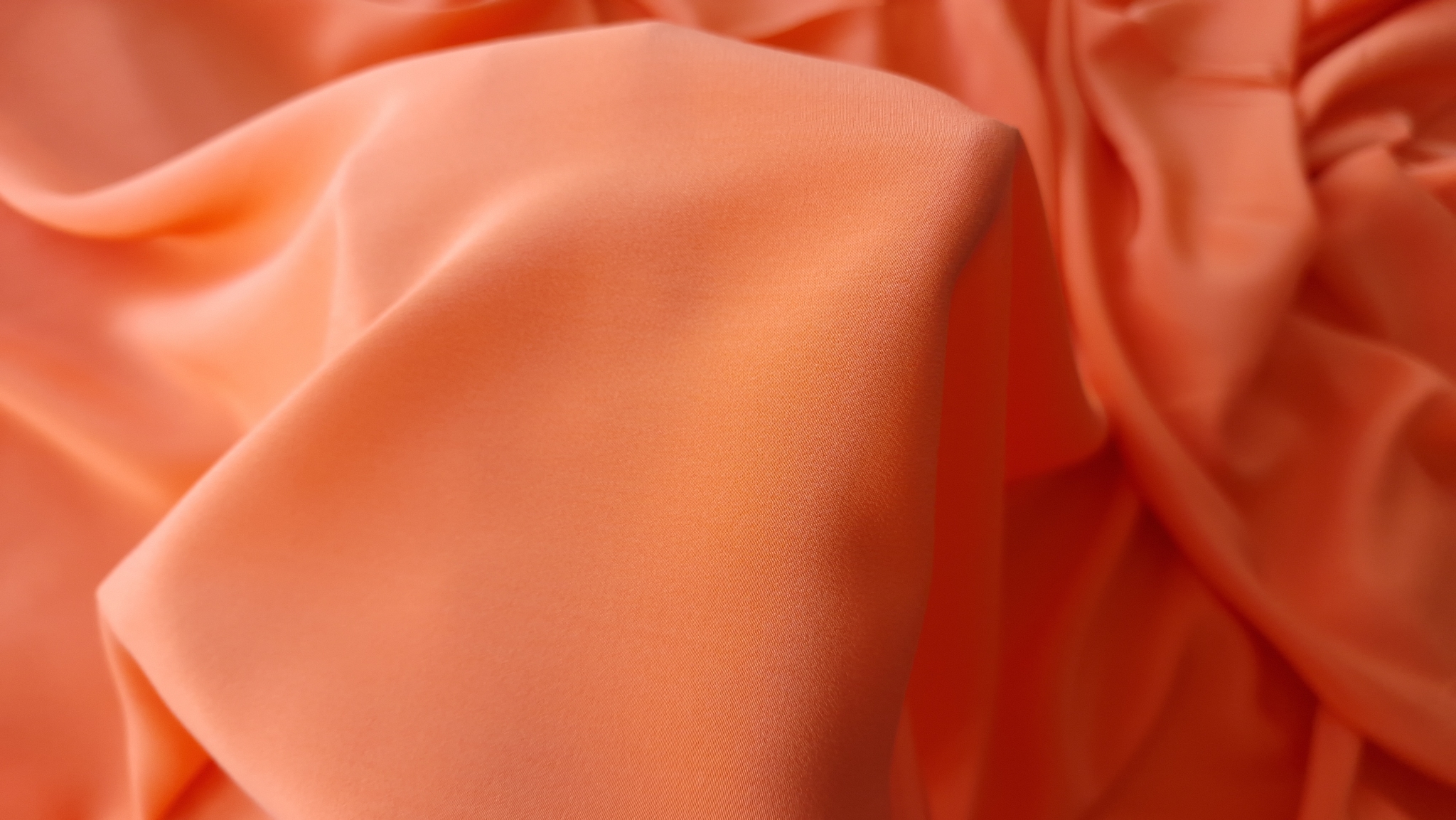 Voal Georgette matase naturala orange - imagine 3